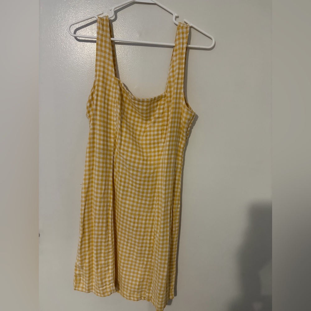 Old Navy Yellow Checkered Sleeveless Top